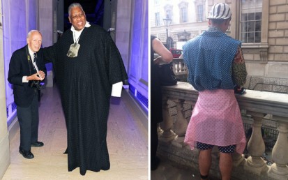 Bill Cunningham and André Leon Talley - great streetstyle from LFW