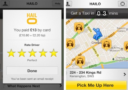 Hailo black cab app idea