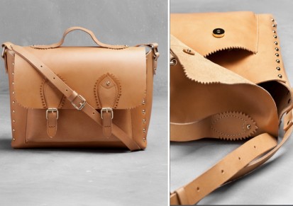 andotherstories leather satchel