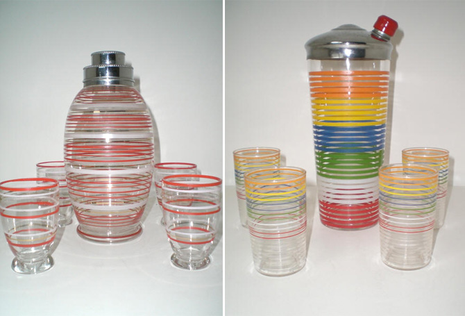 vintage cocktail shakers